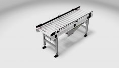 310.11 - Roller Conveyor Tangential Drive, Drive Right or Left under the Track with Flat Belt 